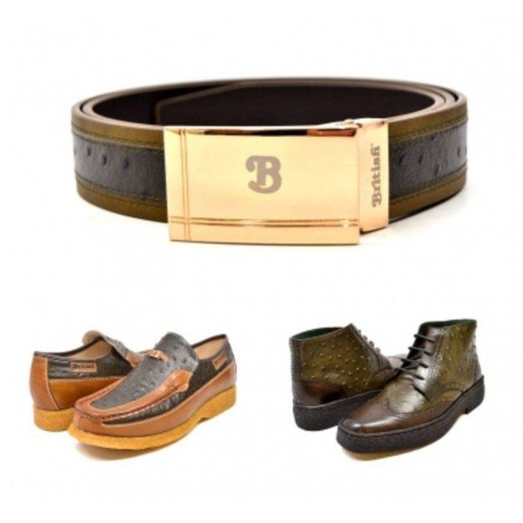 British Walkers Shoes British Walkers Harlem Mens Olive Green